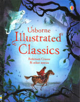 Original English Usborne Illustrated Classics Robinson Crusoe other stories collection of Robinson Crusoe and other illustrated stories English enlightenment books hardcover full color