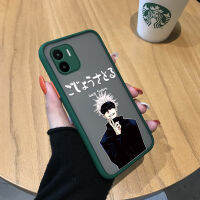 เคสดีไซน์ Xiaomi Redmi A1 A2 Jujutsu Kaisen Gojo Satoru มีน้ำค้างแข็งโปร่งใสแข็งเคสใส่โทรศัพท์ผู้ชายกันกระแทกเคสป้องกันกล้องปกหลังแบบเต็ม