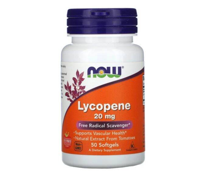 Now Foods Lycopene 20mg 50 Capsules Lazada.co.th