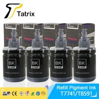 หมึกสีเติม Tatrix 140มล. สำหรับ Epson หมึก774 T7741 T774120 CISS สำหรับ Epson Workforce M100/M201/M205/L606/L655/L1455/ET-3600