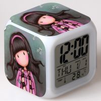 Gorjuss Figurine Juguetes LED Colorful Flash Light Alarm Clock Anime action &amp; toy figures