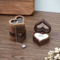 Wooden love ring box Jewelry storage and packaging Handmade wedding gift jewelry boxes jewelry packaging jewelry box