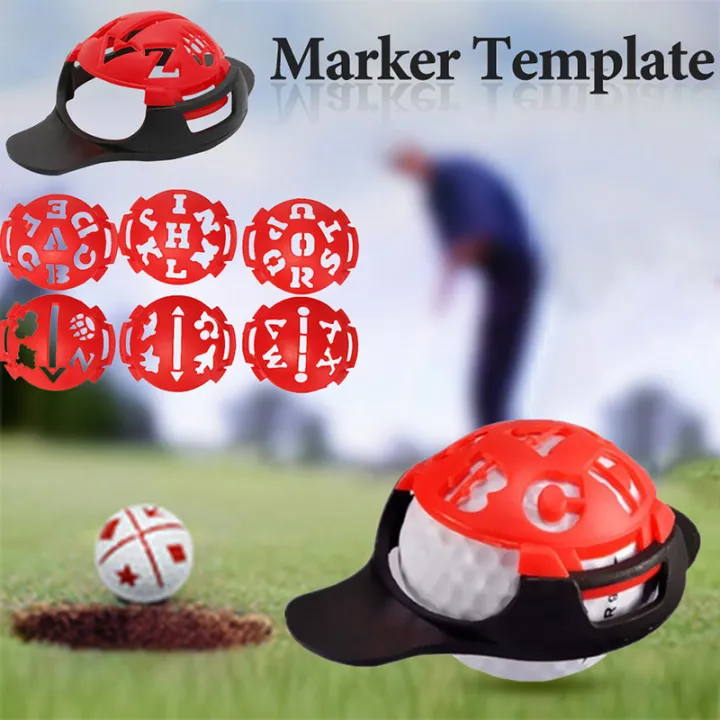 Hot 6in1 Golf Ball Line Liner Marker Template Drawing Alignment Marks Sign Tool Lazada.co.th
