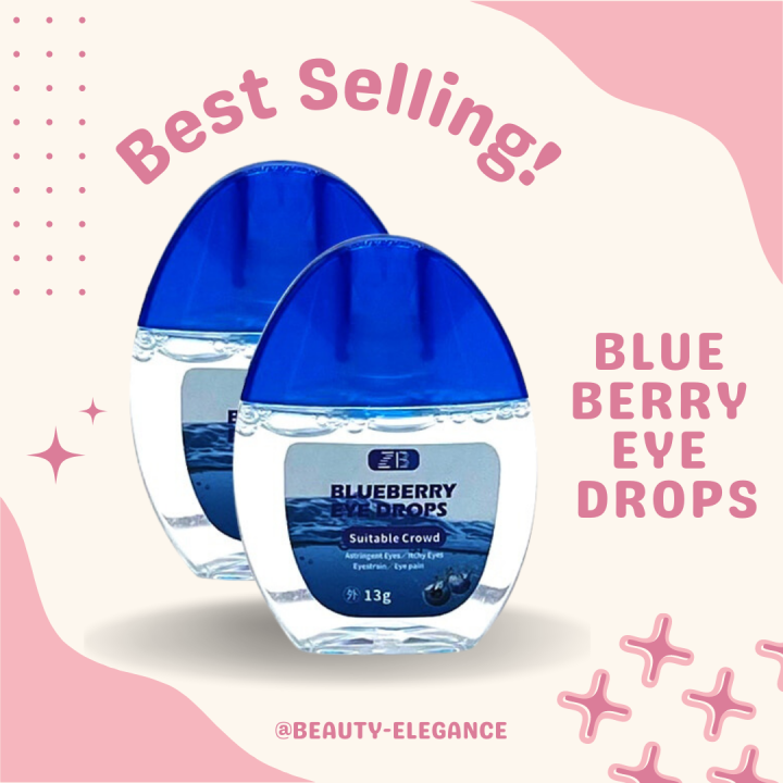 13g Blueberries Eye Drops for Clear Vision Dry Eyes Congestion Eyes