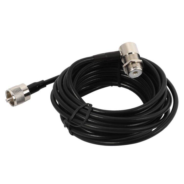 16ft-rg58-pl259-uhf-to-so239-connectors-for-car-radio-mobile-antenna-mount-cable