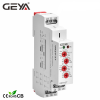 จัดส่งฟรี GEYA GRT8-2T Double Delay On Timer รีเลย์ AC230V หรือ Ac DC12V-240V DPDT รีเลย์ Din Rail ประเภท Time Delay รีเลย์