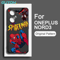 Guyon เคสนิ่มสำหรับ  เสค OnePlus Nord 3 Nord2 Ace 2V 9 Pro 9R 8T 8 Pro ดีไซน์ดั้งเดิมลาย Spider-Man ซิลิโคนเหลวกันกระแทก