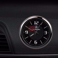 【XPS】Car Interior Mini Quartz Watch Clock Dashboard Ornament Car Clock With Car Logo