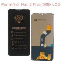 หน้าจอ LCD ทดสอบแล้ว100% สำหรับ Infinix Hot 9 Play X680 X680B X680C พร้อมอะไหล่หน้าจอ Digitizer ประกอบเต็มตัวเครื่องแบบสัมผัส