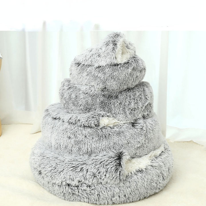 long-plush-pet-dog-cat-bed-soft-cat-warm-bed-round-plush-house-bed-for-small-dogs-for-cats-nest-2-in-1-cat-bed