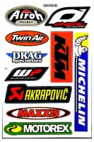 สติกเกอร์ตกแต่งรถ Sticker Logo Motor Sport Racing สปอนเซอร์ U05 ติดรถมอเตอร์ไซค์ บิ๊กไบค์ รถซิ่ง ติดกระจก รถรถยนต์ ติดโช๊ค ติดหมวกกันน๊อค จำนวน 1 แผ่น