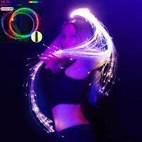 ❃☎ LED Fiber Optic Dance Whips Light USB Rechargeable Glowing Up Rave Flash Lighting Waving Dancing skipping rope sports equipment