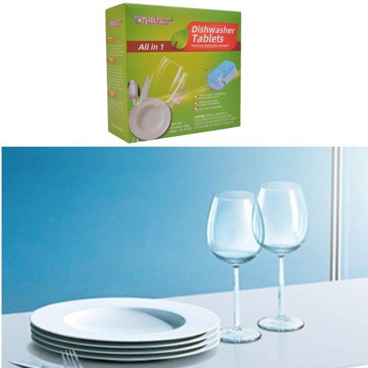 All In 1 Powerful Dishwasher Tablet Detergent Dish Cleaner Cleaning