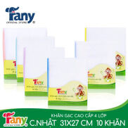 Khăn sữa gạc chữ nhật 4 lớp cao cấp Fany