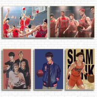 ญี่ปุ่น2022 Slam Dunk อะนิเมะโปสเตอร์: กีฬาบาสเกตบอลภาพวาดผ้าใบ,Ideal Wall Art สำหรับ Kawaii Room Decor,ภาพจิตรกรรมฝาผนัง Frameless สำหรับคนรักอะนิเมะ1007