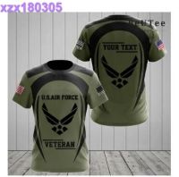 Personalized US Air Force Veteran Shirt USA Military Pride 3D T-Shirt