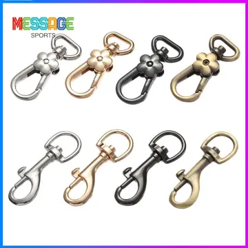 5Pcs Swivel Clasps with D Rings Lanyard Snap Hooks Keychain Clip