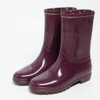 New PVC fashion rain boots women boots slip-proof lightweight water shoes rubber shoes