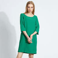 Guy Laroche REVESIBLE DRESS เดรสทรงปล่อย ใส่ได้สองด้าน กีลาโรช  (IU91VI)