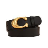 New Pants Belt  Woman Genuine Leather Pu Mixed High Quality Ladies Strap Luxury Fashion Designer C Metal Buckle Waistband Belts