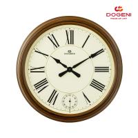 DOGENI นาฬิกาแขวน โดเกนี่ รุ่น WMP002DB สีน้ำตาลเข้ม ขนาด : Ø51.0 x หนา 7.0ซม. Wall Clock