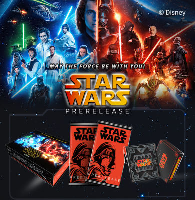 STAR WARS Battle Prerelease การ์ดคอลเลกชันสำหรับของขวัญเด็ก Luke Skywalker Han Solo Bronzing อะนิเมะสะสมแฟลชการ์ดตารางของเล่น