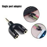 【Online】 vvigft U Shape Audio Adapter หนึ่งถึงสอง3.5มม. หูฟังสเตอริโอ Mic Splitter Adapter Connector อะแดปเตอร์เสียง Single Port Adapte