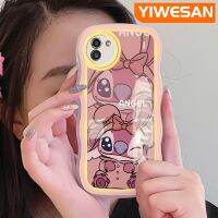 YIWESAN เคส M02s A02s A03s ปลอกสำหรับ Samsung A03แกน,ดีไซน์ใหม่ลายการ์ตูนนางฟ้าน่ารักขอบครีมกันกระแทกแบบใสนิ่มเคสโปร่งใสลายกล้องถ่ายรูปเคสมือถือเรียบง่ายปลอกป้องกันอ่อนโยน