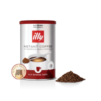 (คั่วเข้ม สีเบอร์กันดี) อิลลี่ อินสแตนท์ คอฟฟี่ อินเท็นส์ เทสต์ / illy Instant Coffee Intense Taste/95g