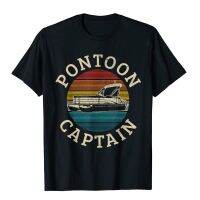 Mens Pontoon Captain Vintage Pontoon Boat Boating Pontooning Gift T-Shirt Funny Design T Shirt Cotton Men Tops &amp; Tees Design