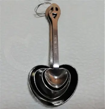 Heart-shaped Measuring Spoon Set - Includes Egg White Separator