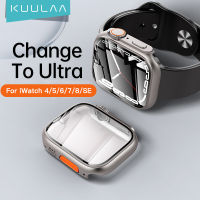 KUULAA Watch Case for Apple Watch Series Ultra 8 7 6 5 4 SE 41mm 45mm 40mm 44mm HD Clear Ultra-Thin Cover for Apple Watch Series Screen Protector Case Upgrade for Watch Series 8 &amp; 7 4/5/6/se 45mm 44mm 41mm 40mm Accessories