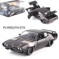 Mainan โมเดล Mobil Die-Cast Balap Cepat Plymouth Gtx 1/24 Skala Logam Campuran 1972ของ Koleksi An-An Dewasa