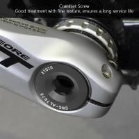 Crank Arm Bolt สำหรับฝาครอบยึดจักรยานเสือหมอบ M20 * 10 สกรู Crankset BB Axis Screws