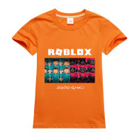 Ro Blox เด็กเสื้อยืดผ้าฝ้าย Bottoming เสื้อเด็กฤดูร้อนเสื้อยืดเด็ก Bottoming เสื้อผ้าฝ้าย100% ครึ่งแขน