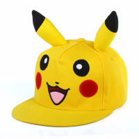 โปเกมอน Pikachu หมวกแฟชั่นเอลฟ์สัตว์เลี้ยงหมวกเบสบอลฮิปฮอปโปเกมอน Fengma