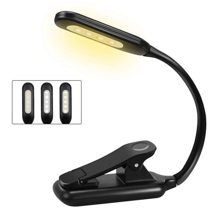 Book Light, Rechargeable Reading Light, 9 LED Book Light for Reading in