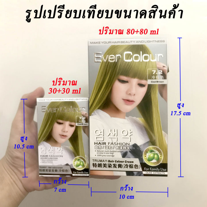 ย้อมผม-ยาย้อมผมเกาหลี-ครีมย้อมผมสไตล์เกาหลี-ever-colour-สีย้อมผมติดทน-สีย้อมผมไม่ฟอก-สีย้อมผมแบบสระ-แฟชั่น-น้ำยาย้อมผม-ทรีทเม้นท์สีผม