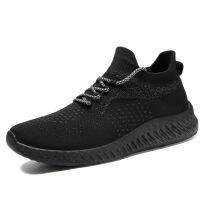 New Men Vulcanized Shoes Super Light Breathable Mesh Fabric Sneakers Black Green Male Sock Footwear Casual Shoes Chaussure Homme