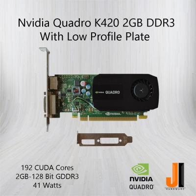 Nvidia Quadro K420 With Low Profile Plate 2GB DDR3 มือสอง