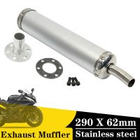 For Suzuki/Yamaha 290mm Motorcycle Exhaust Muffler Pipe Exhaust Tip Tail Tube Silencer Motocross Dirt Pit Street Bike Scooter