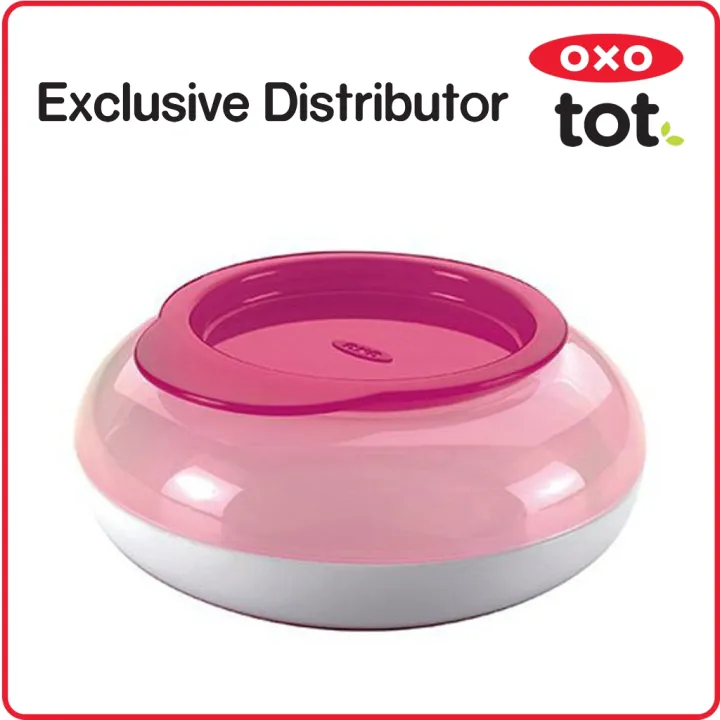 OXO Tot Snack Disk With Snap On Lid PINK ( oxotot baby infant
