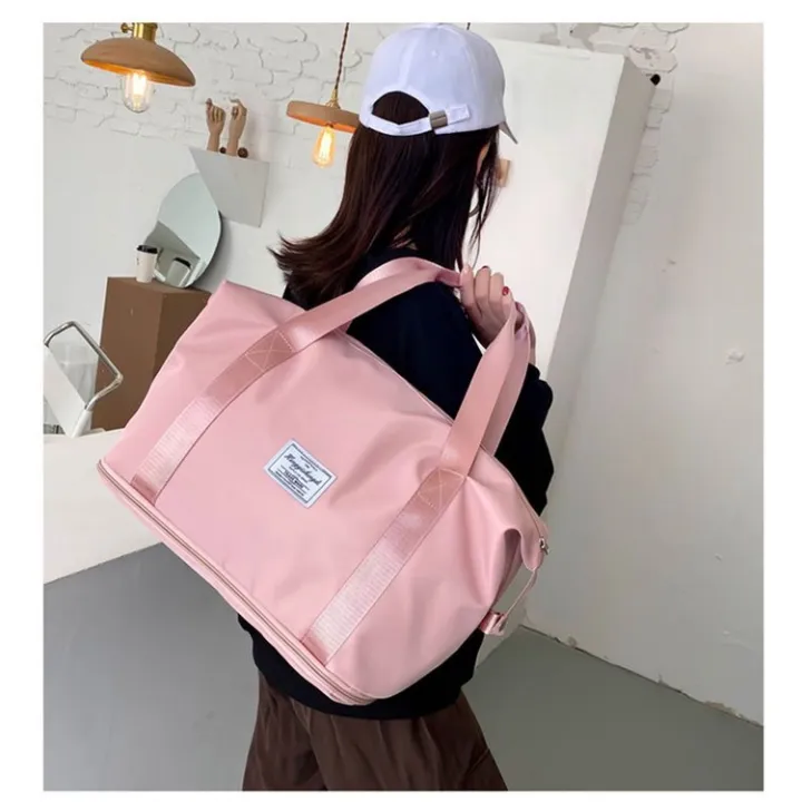 Elle folded travel bag waterproof duffel weekender luggage tote bag