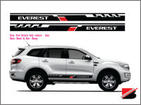 (Wellsunny6) สติกเกอร์ติดข้างรถยนต์ FORD Everest Body,รูปลอก BV01-1คู่ (2ชิ้น)