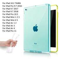 TPU Colour Transparent Silicone Case For Mini 6 Air 5 4 3 2 1 Tablet Case For iPad Pro 11 2020 Pro 10.5 10.9 9.7 inch Soft Cover