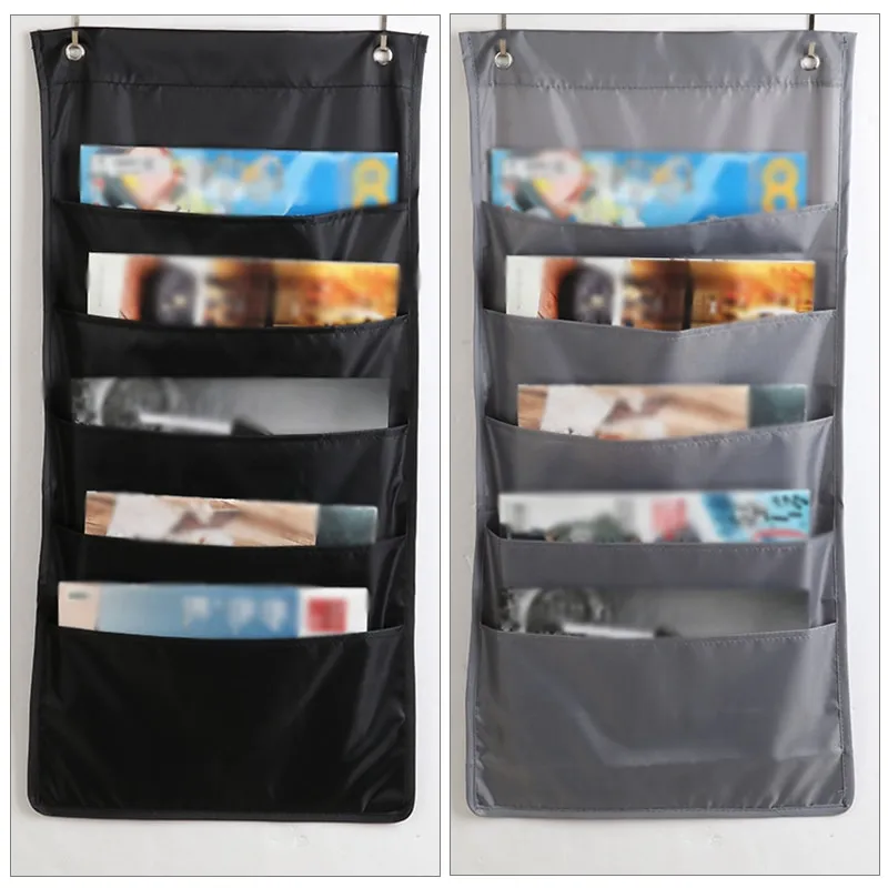 Document Hanging Storage Bag Oxford Cloth Storage Pocket Chart Hanging File  Folding Holder Cascading Fabric Organizer For Office