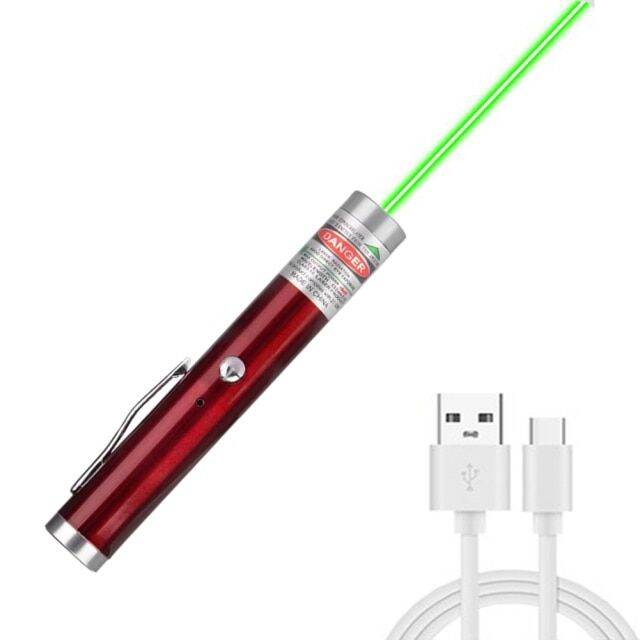 High Power USB Green Laser Pointer 5MW 532nm Continuous Line