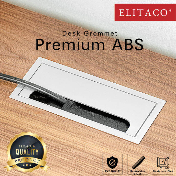 【ELITACO】Rectangle Table Grommet Premium ABS Office Hotel Bank Table
