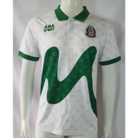 2022 2023 ล่าสุด เสื้อกีฬาแขนสั้น ลายทีมชาติฟุตบอล Mexico Away 1995 AAA สีขาว สไตล์วินเทจ ไซซ์ S-XXL