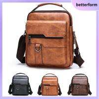 BETTERFORM กระเป๋าหลายช่อง กระเป๋าสะพายไหล่แบบสั้น หนังพียู จุได้มาก กระเป๋าแมสเซนเจอร์ ของใหม่ กระเป๋าโท้ท สำหรับผู้ชาย